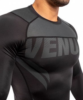 Venum Rashguard One FC Impact schwarz lang